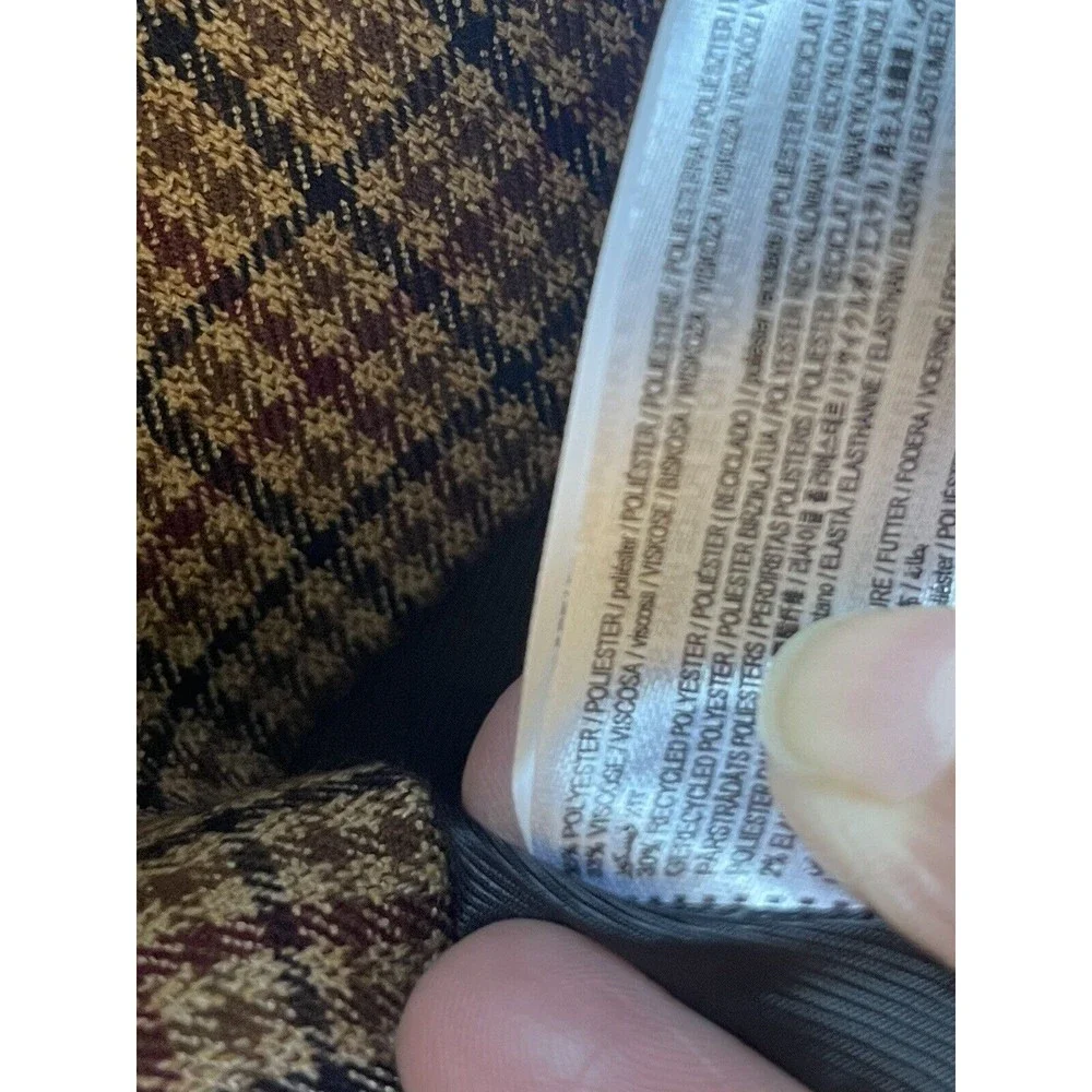 MANGO MNG Women’s Size Small Wrap Check Suit Blazer NWT OPEN 2 OFFERS - Picture 8 of 14